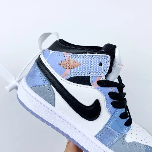Nike Air Jordan 1 Black White Gum Basketball Shoes 16