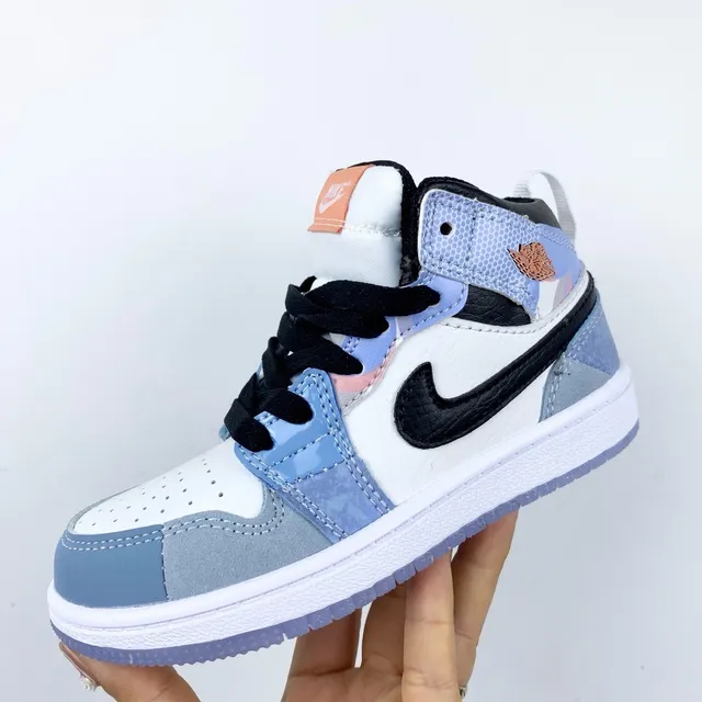 Nike Air Jordan 1 Black White Gum Basketball Shoes 19