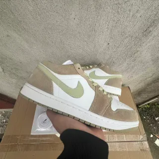 Nike Air Jordan 1 Low Beige Sage Lifestyle Sneakers