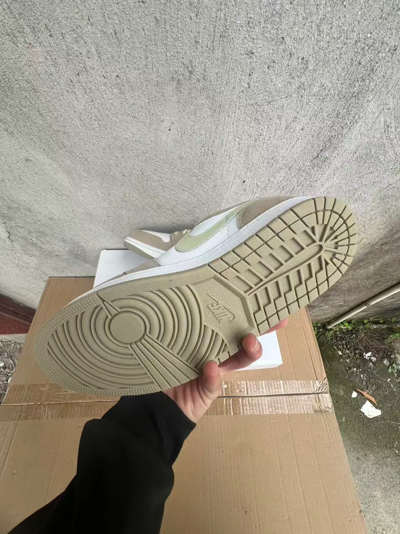 Nike Air Jordan 1 Low Beige Sage Lifestyle Sneakers 6
