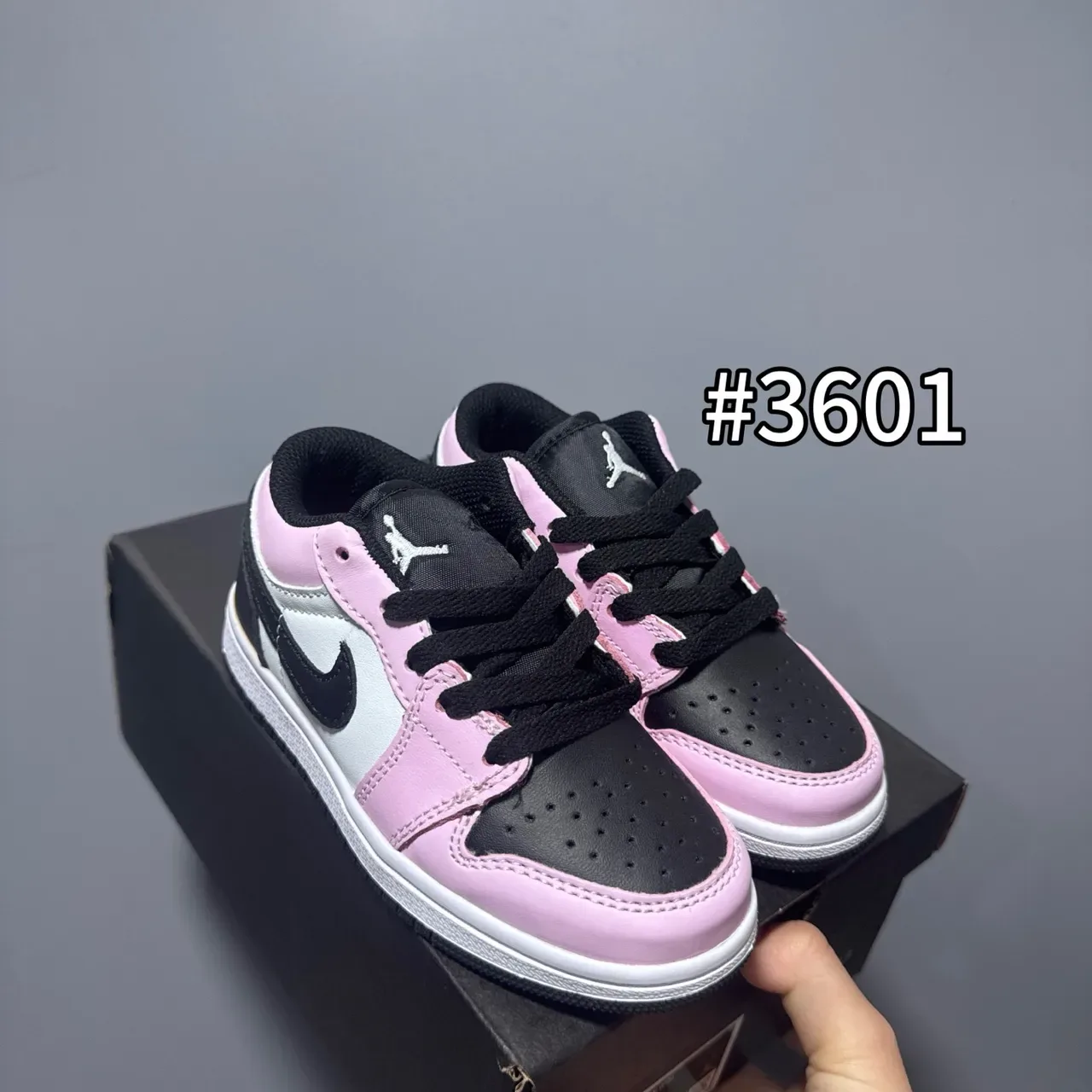 Nike Air Jordan 1 Low Lavender Pink Blue Lifestyle Sneakers 5