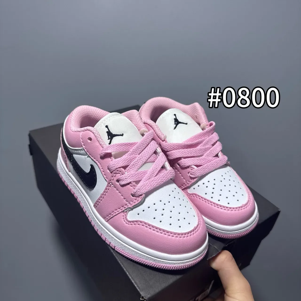 Nike Air Jordan 1 Low Lavender Pink Blue Lifestyle Sneakers 7