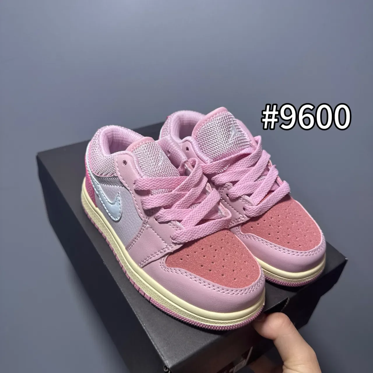Nike Air Jordan 1 Low Lavender Pink Blue Lifestyle Sneakers 9