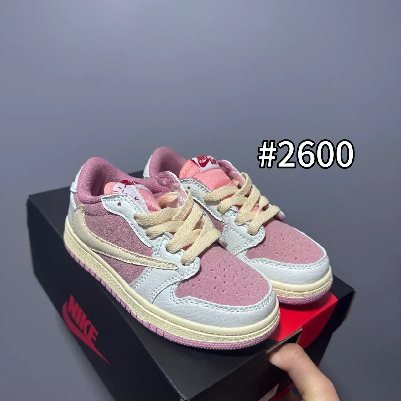 Nike Air Jordan 1 Low Lavender Pink Blue Lifestyle Sneakers 14