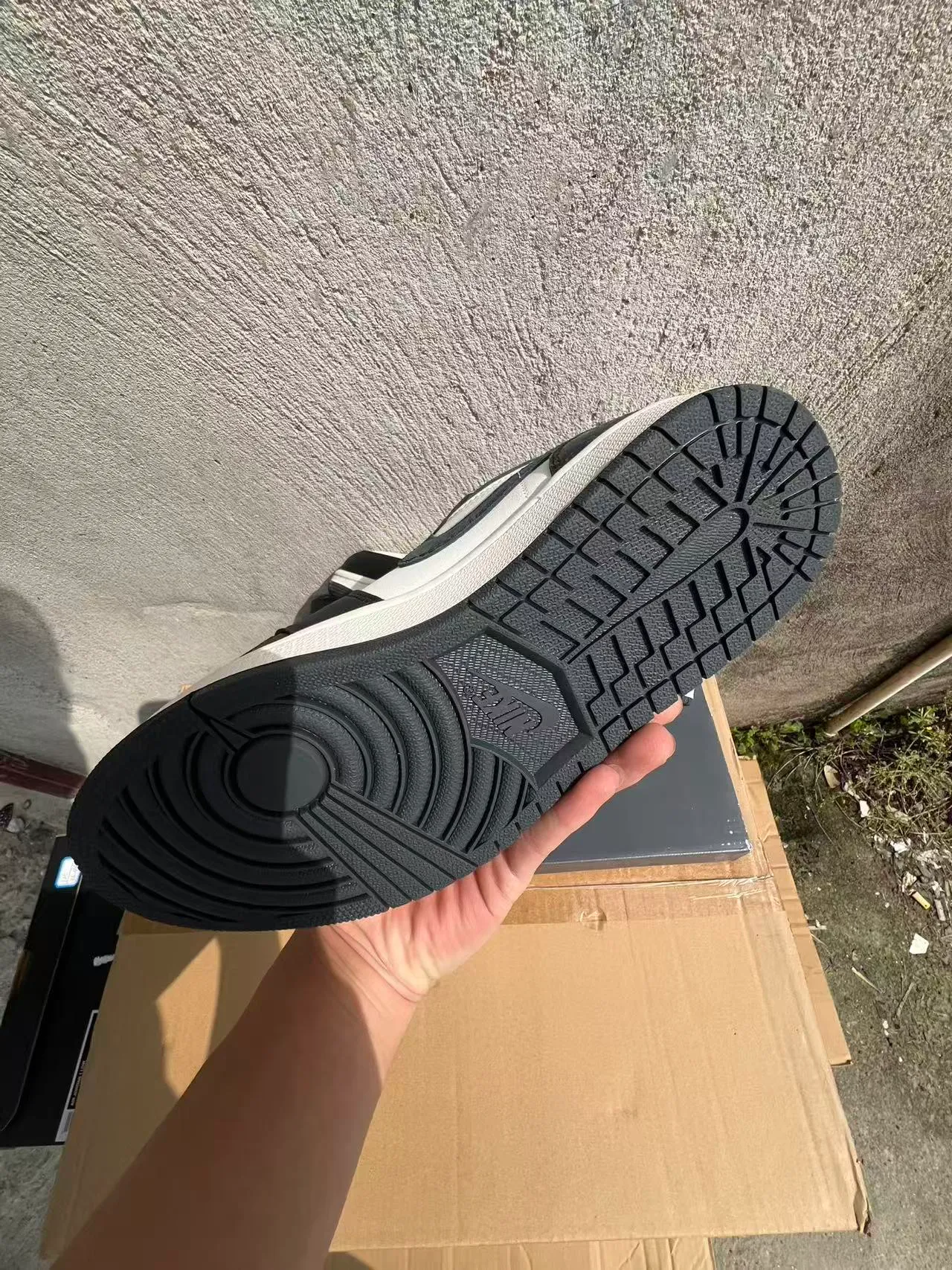 Nike Air Jordan 1 Low Speckled Black White Pink Lifestyle Sneakers 6