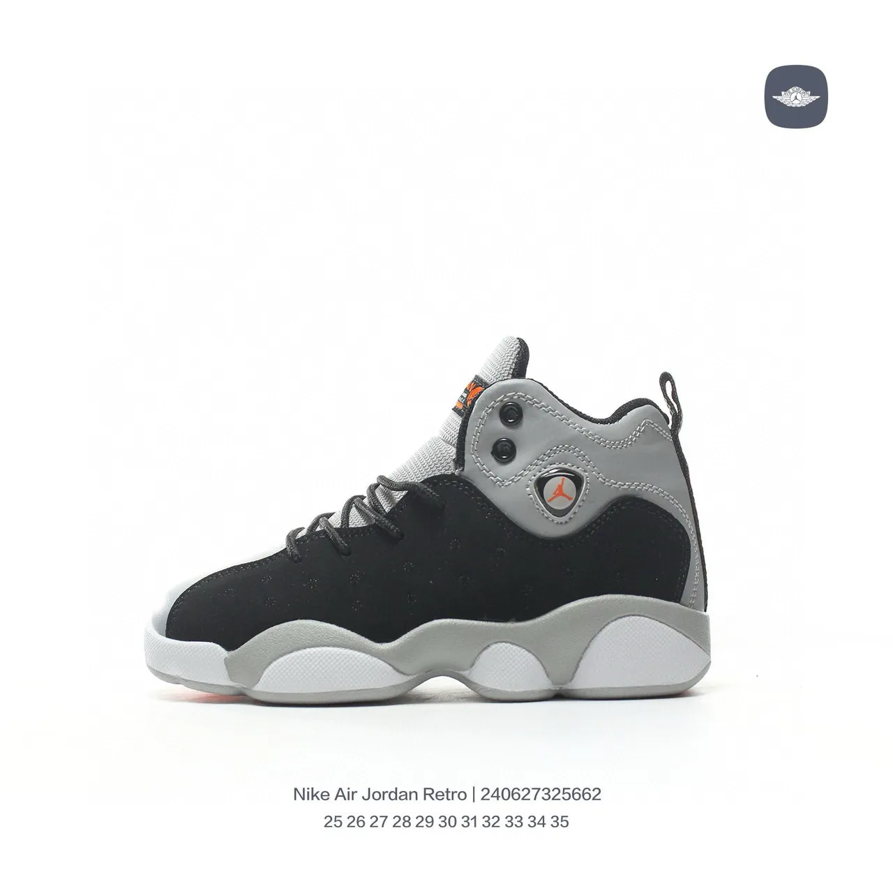 Nike Air Jordan 12 Retro Black Gray White Red Basketball Shoes 3