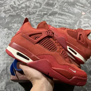 Nike Air Jordan 4 Monochromatic Red Basketball Shoes