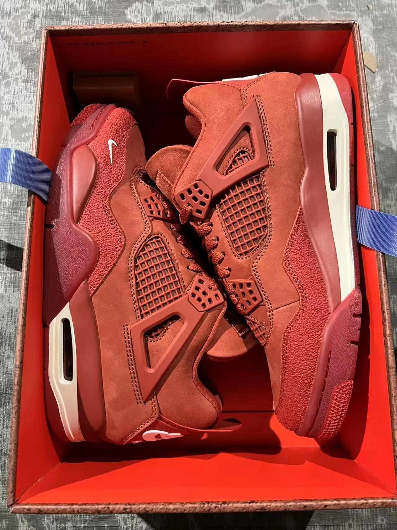Nike Air Jordan 4 Monochromatic Red Basketball Shoes 9
