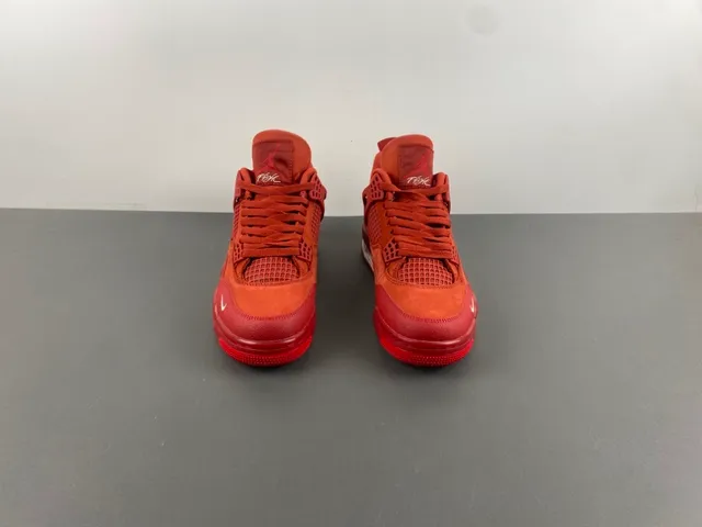 Nike Air Jordan 4 Red Suede Basketball Shoes 11