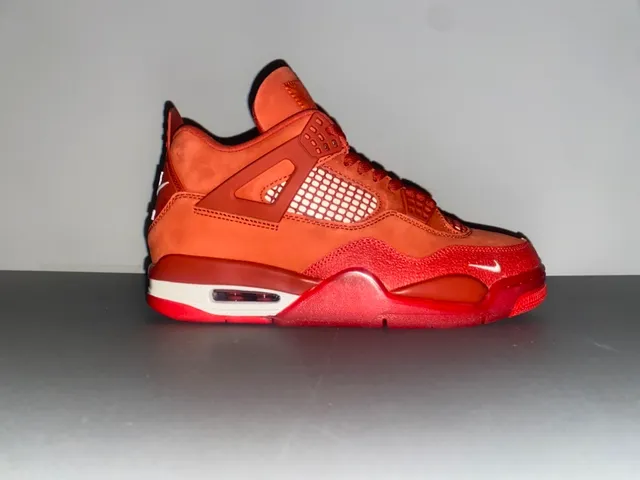 Nike Air Jordan 4 Red Suede Basketball Shoes 18