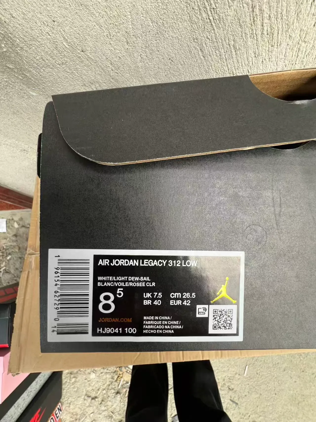 Nike Air Jordan Legacy 312 Blanc Vert Menthe Imprimé Éléphant Sneakers Lifestyle 10