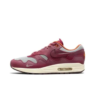 Nike Air Max 1 Burgundy Gray Lifestyle Sneakers
