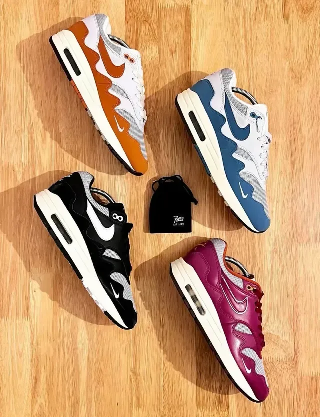 Nike Air Max 1 Burgundy Gray Sneakers Lifestyle 2