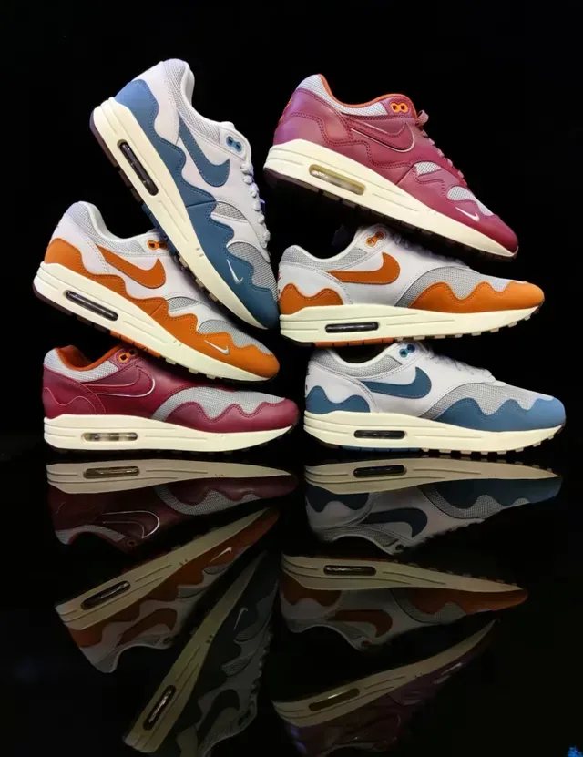 Nike Air Max 1 Wave Black Gray White Lifestyle Sneakers 3