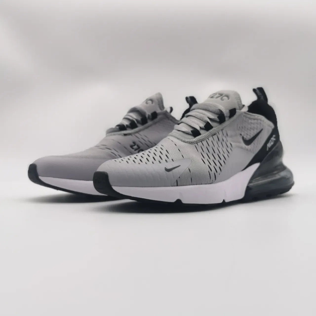 Nike Air Max 270 Gray Black White Lifestyle Sneakers 6