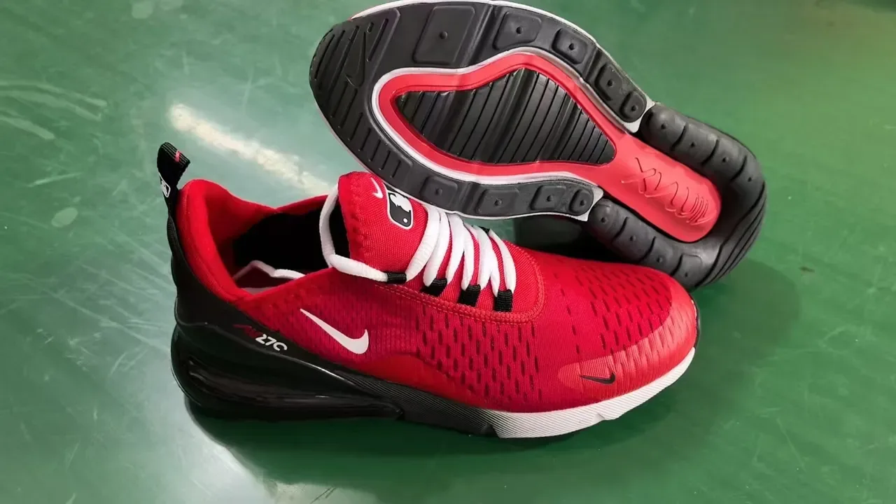 Nike Air Max 270 Red Black White Lifestyle Sneakers 2