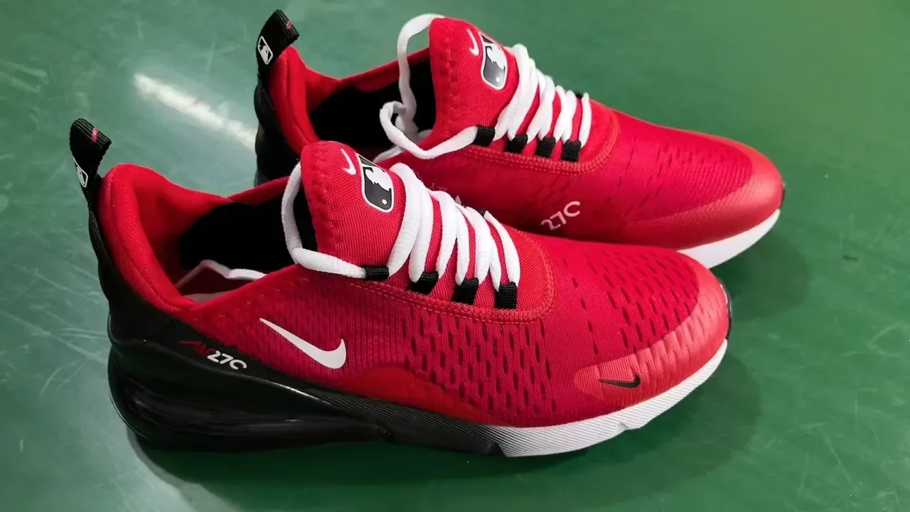 Nike Air Max 270 Red Black White Lifestyle Sneakers 3