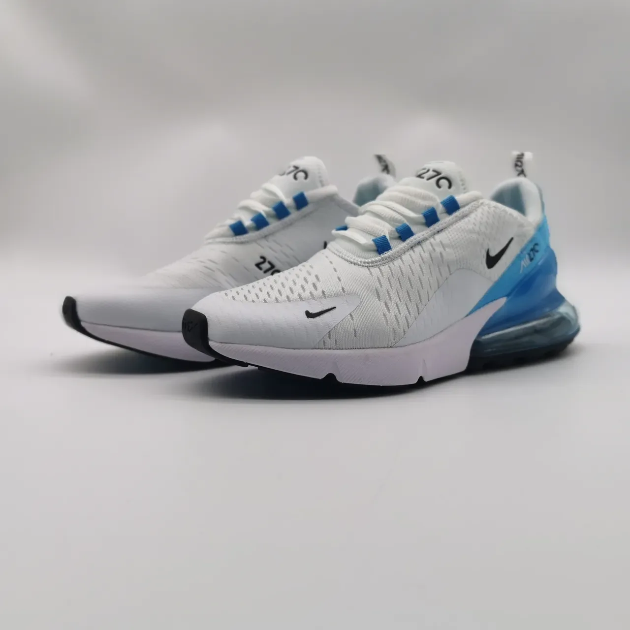 Nike Air Max 270 White Blue Lifestyle Sneakers 6