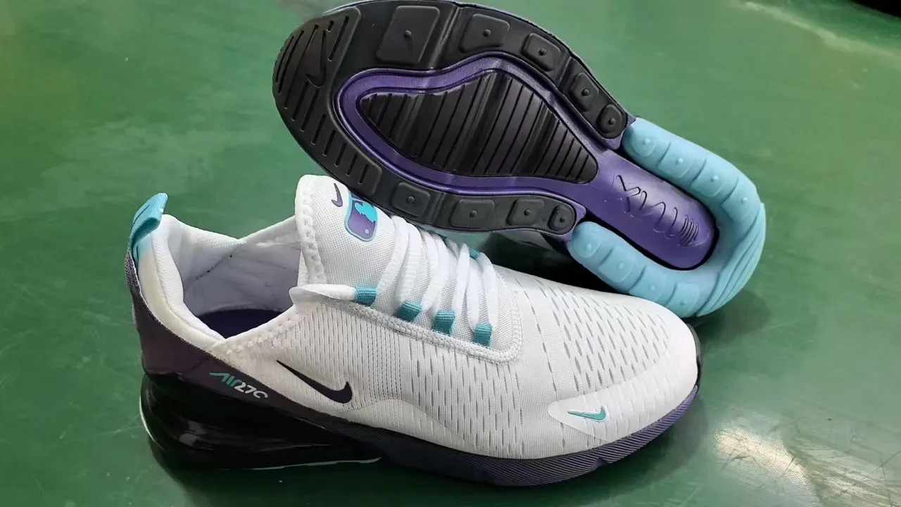 Nike Air Max 270 blanc violet turquoise sneakers lifestyle 2