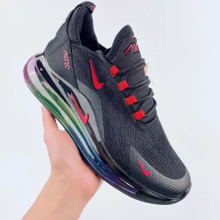 Nike Air Max 720 Black Red Iridescent Lifestyle Sneakers