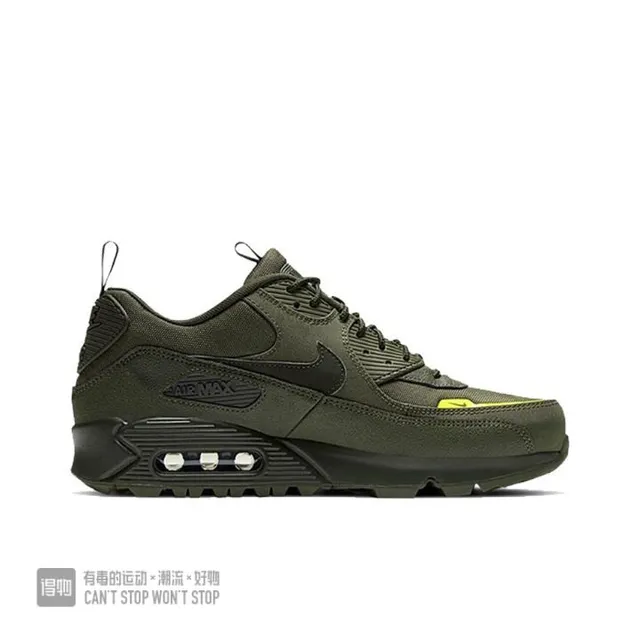Nike Air Max 90 Army Green Yellow Silhouette Olive Upper Lifestyle Sneakers 2