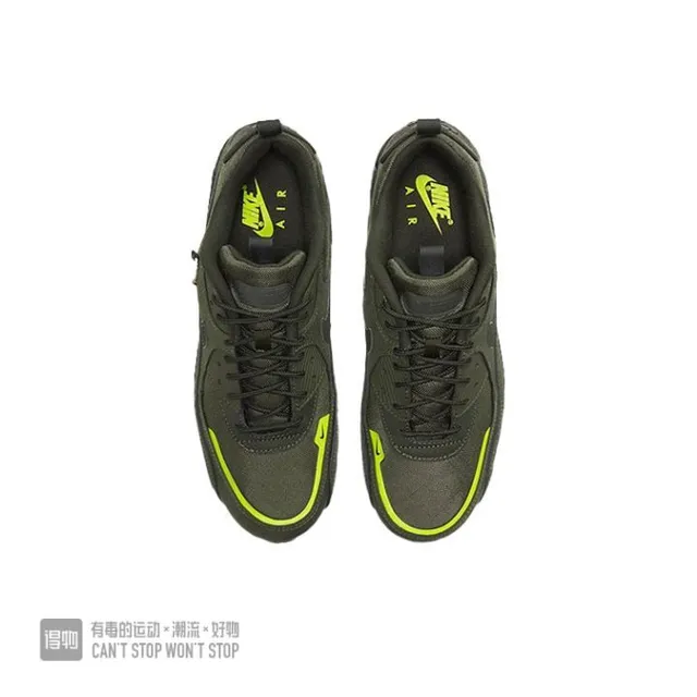 Nike Air Max 90 Army Green Yellow Silhouette Olive Upper Lifestyle Sneakers 4