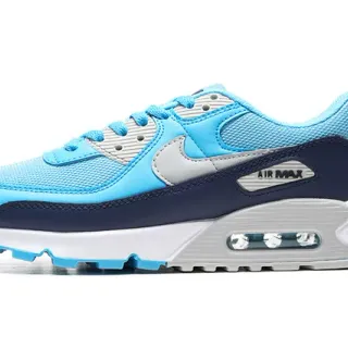 Nike Air Max 90 Cyan Navy White Lifestyle Sneakers