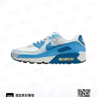 Nike Air Max 90 White and Blue Lifestyle Sneakers