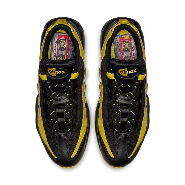 Nike Air Max 95 Black and Yellow Lifestyle Sneakers 4