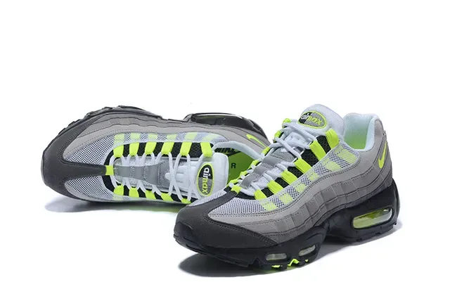 Nike Air Max 95 Gray Black Volt Lifestyle Sneakers 18