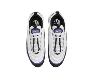 Nike Air Max 97 White Black Purple Lifestyle Sneakers 4