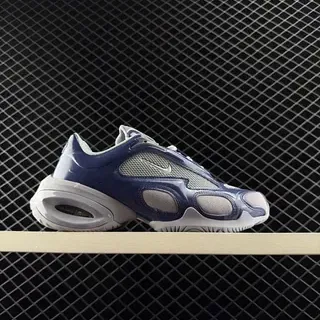 Nike Air Max DN8 नीली सफेद बहु-चैंबर दृश्य इकाई गोलाकार साइड पॉड लाइफस्टाइल स्नीकर
