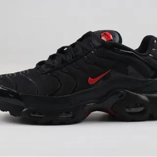 Nike Air Max Plus Black and Red Lifestyle Sneakers