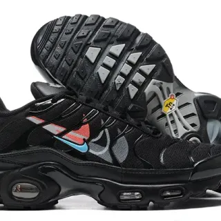 Nike Air Max Plus Black Red Blue Lifestyle Sneakers
