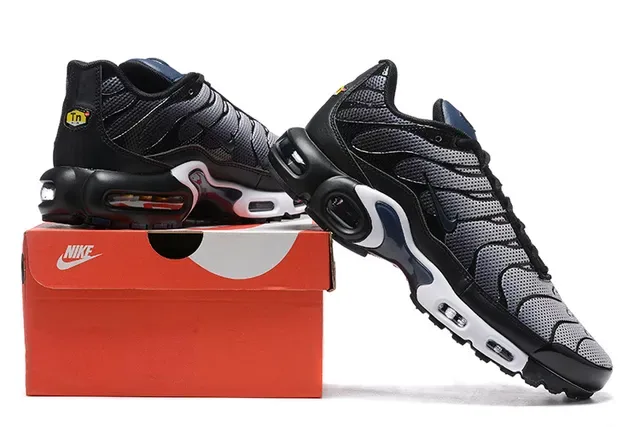 Nike Air Max Plus Black Red Blue Lifestyle Sneakers 8