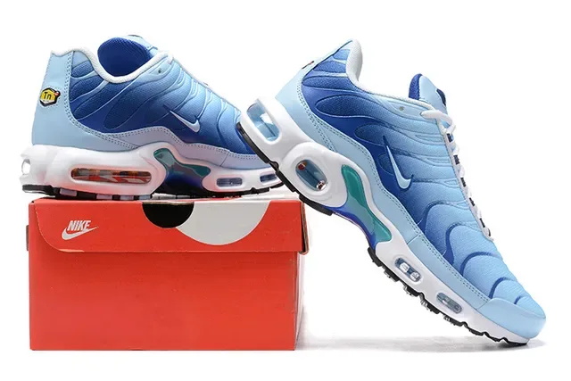 Nike Air Max Plus Black Red Blue Lifestyle Sneakers 14