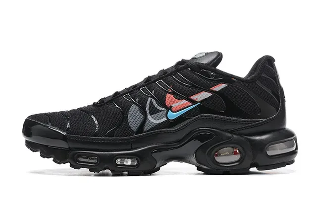 Nike Air Max Plus Black Red Blue Lifestyle Sneakers 22