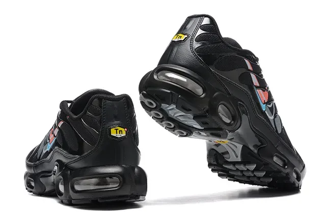 Nike Air Max Plus Black Red Blue Lifestyle Sneakers 24