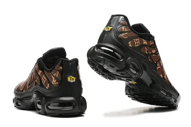 Nike Air Max Plus Monogram Brown Black Lifestyle Sneakers 8