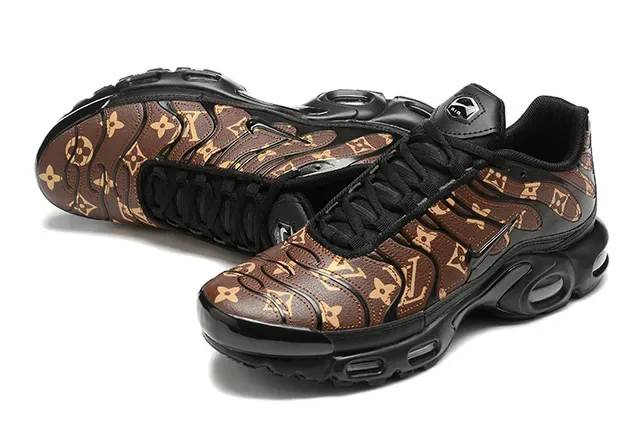 Nike Air Max Plus Monogram Brown Black Lifestyle Sneakers 11