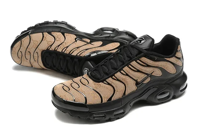 Nike Air Max Plus Monogram Brown Black Lifestyle Sneakers 22
