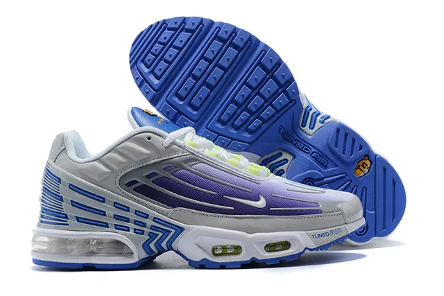 Nike Air Max Plus Tuned White Purple Blue Lifestyle Sneakers 2