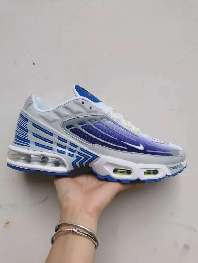 Nike Air Max Plus Tuned White Purple Blue Lifestyle Sneakers 8
