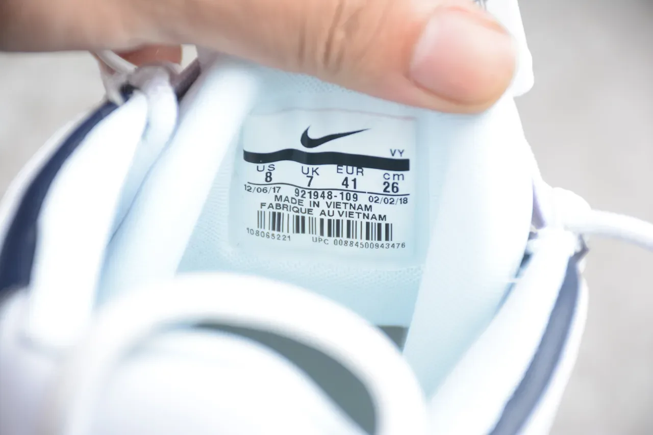 Nike Air More Uptempo White Navy Chaussures de Basket 3