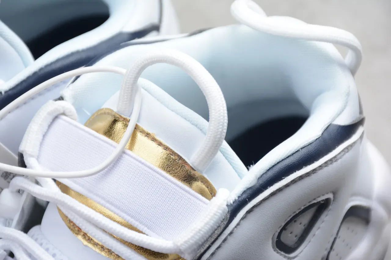 Nike Air More Uptempo White Navy Chaussures de Basket 6