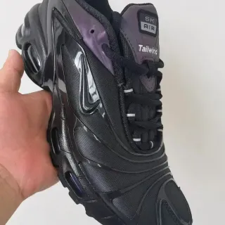 Nike Air Tailwind-Inspired Black and Purple Lifestyle Sneakers