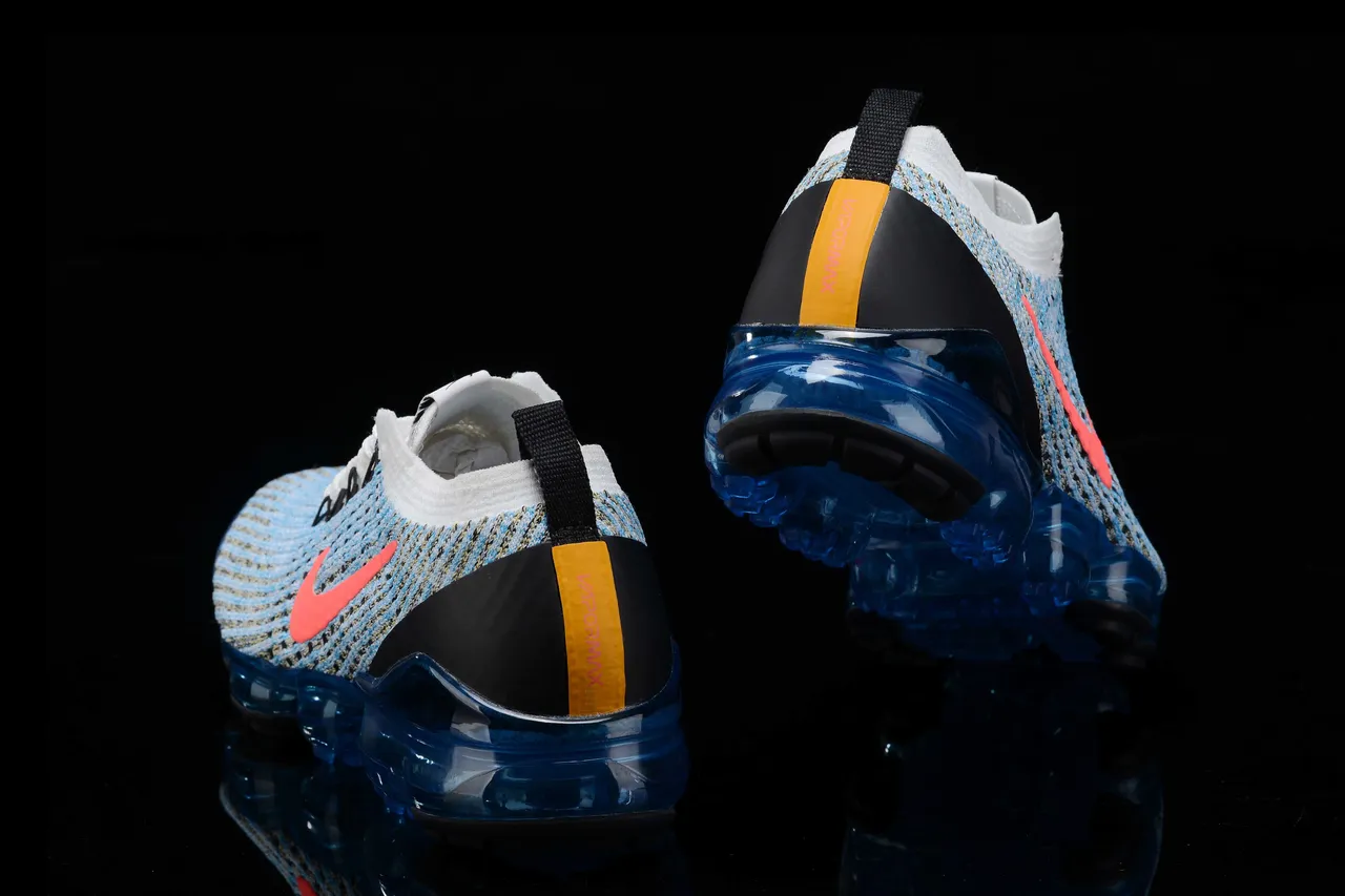 Nike Air VaporMax Blue Orange Multicolor Running Shoes 2