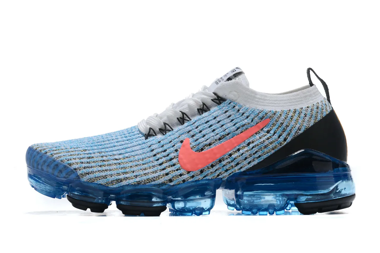 Nike Air VaporMax Blue Orange Multicolor Running Shoes 12