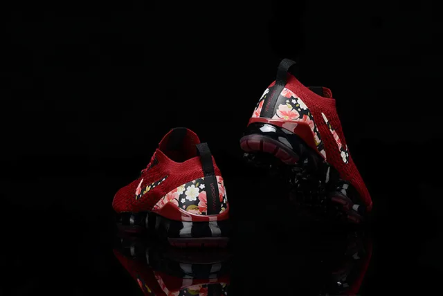 Nike Air VaporMax Floral Red Lifestyle Sneakers 9