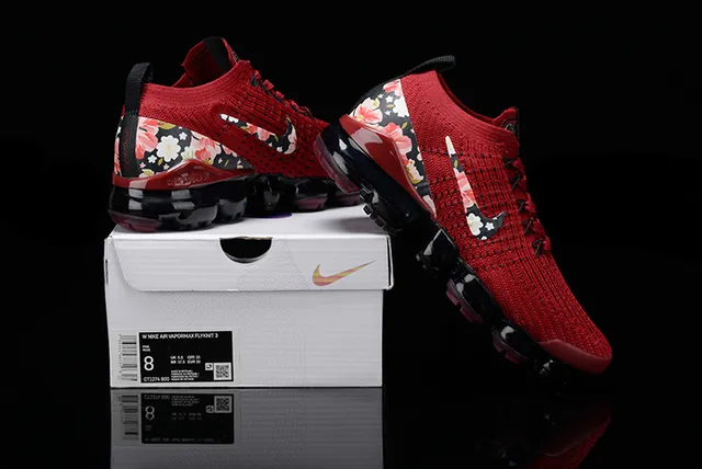 Nike Air VaporMax Floral Red Lifestyle Sneakers 16